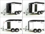 Debon Kofferanhänger C500 Sandwich 164x300cm H:200cm 2,0t | Alu | Polybug | Tür | Schwarz-Neu – Bild 10