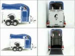 Cheval Liberte Pferdeanhänger GOLD One 1,5er | Pullman-Fahrwerk | blau-Neu – Bild 4