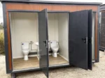 Neuer Sanitärpavillon – 3 Separate Kabinen, WC, Urinal, Waschbecken – Bild 6