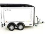 Debon Kofferanhänger C500 Sandwich 164x300cm H:200cm 2,0t | Alu | Polybug | Tür | Schwarz-Neu – Bild 8