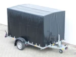Vezeko Absenkanhänger 162x272x155 1,3t Hochplane Schwarz-Neu – Bild 9
