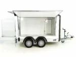 Debon Kofferanhänger C500 Sandwich 164x300cm H:200cm 2,0t | Alu | Polybug | Tür | Schwarz-Neu – Bild 9